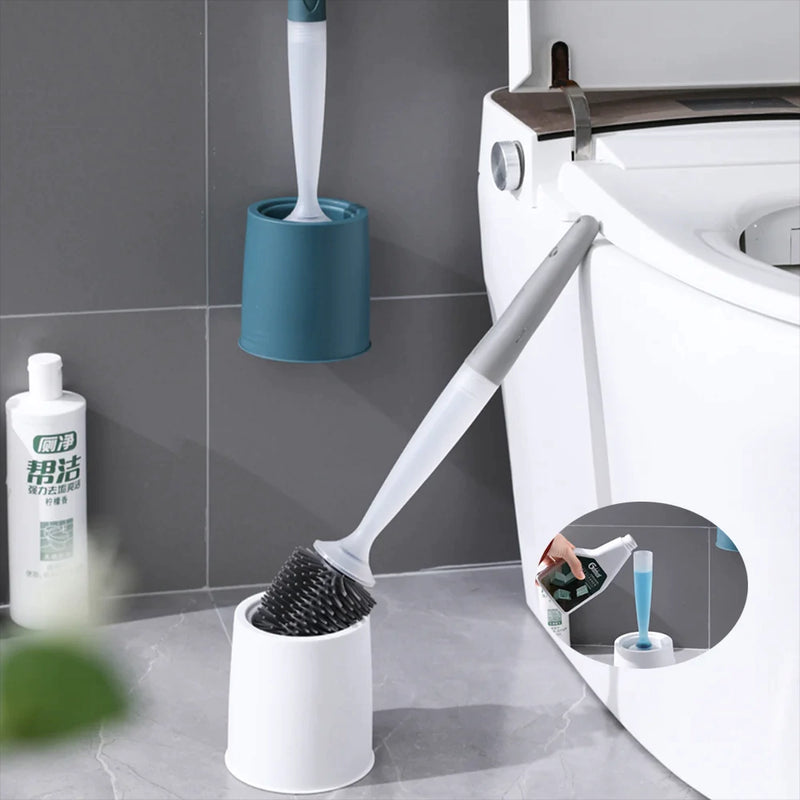 Escova Sanitária SmartClean com Reservatório (Dispenser) e Suporte