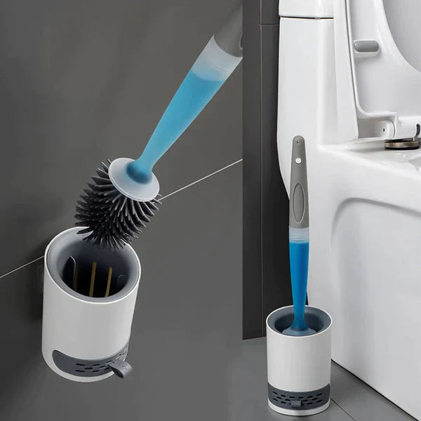 Escova Sanitária SmartClean com Reservatório (Dispenser) e Suporte